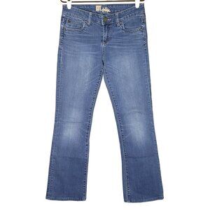 Kut from the Kloth Jeans Size 4 Slim Bootcut Button Flap Stretch Denim Western